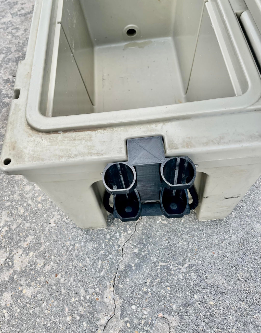 Fishing Rod Holder for ice Chest Cooler. Highly Durable Rubber! Yeti/Rtic Compatible