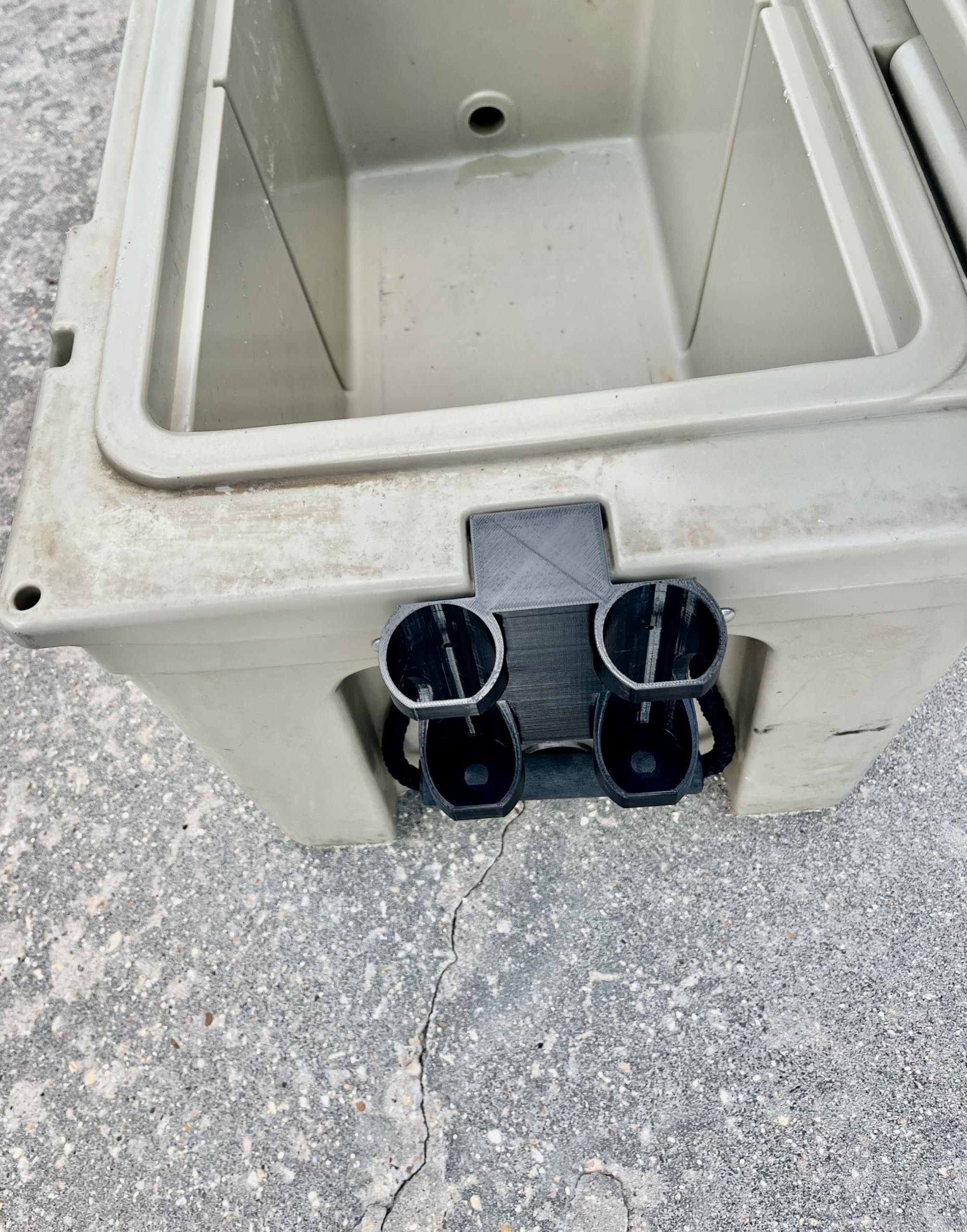 Fishing Rod Holder for ice Chest Cooler. Highly Durable Rubber! Yeti/Rtic Compatible